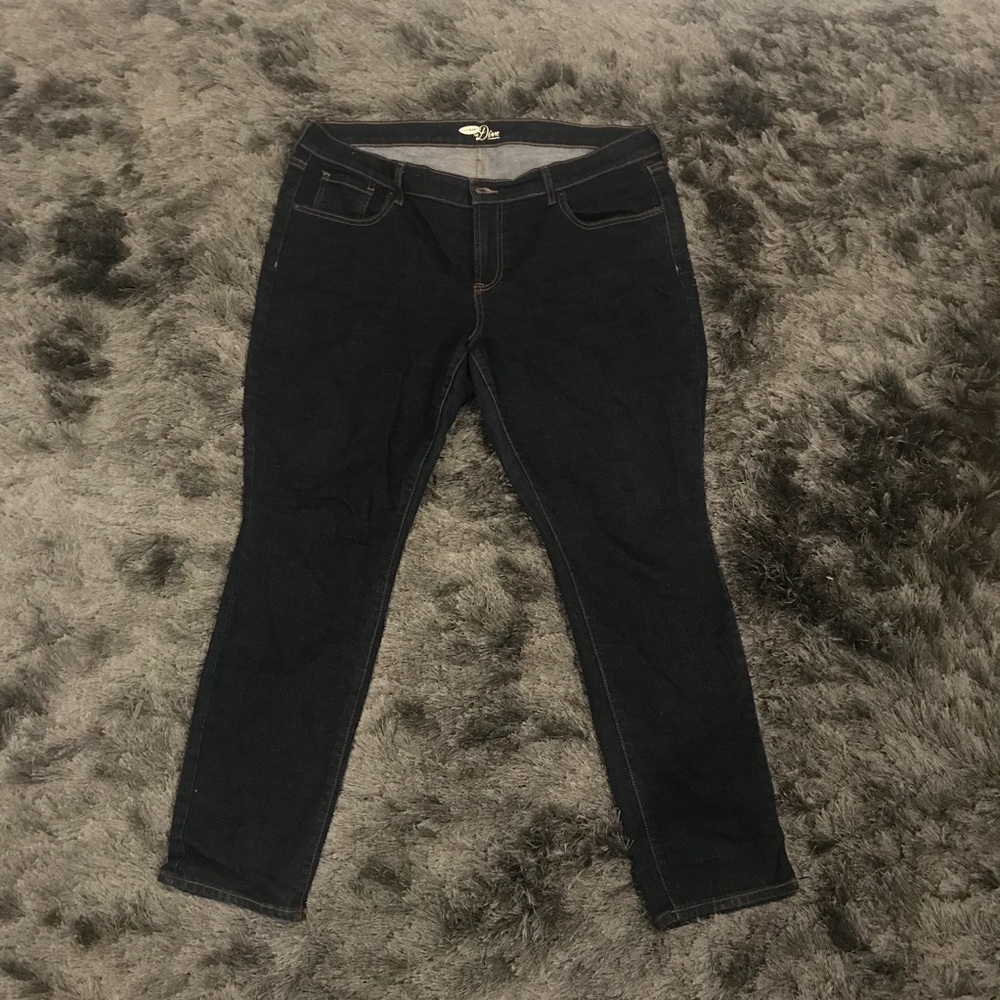 dark denim jeans diva style size 16 short